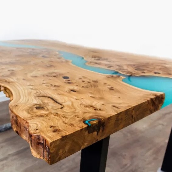 EPOXY RESIN RIVER DINING TABLE WORKSHOP